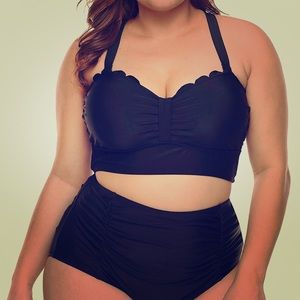Black high waisted bikini Never been worn